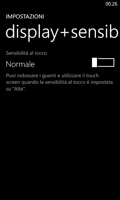 Come regolare la tecnologia sensitive touchscreen sui Nokia Lumia