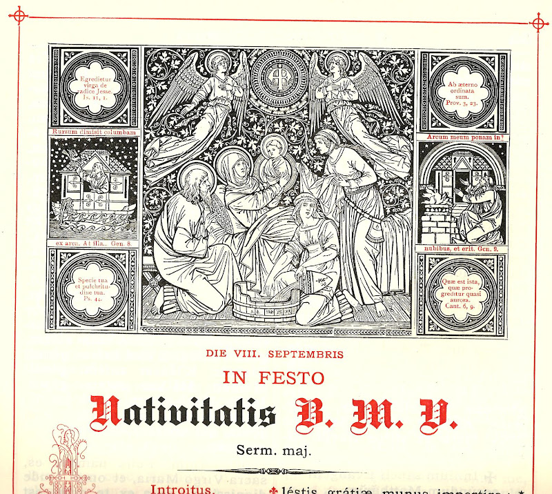 Dom Donald's Blog Nativity BVM 8 Sept