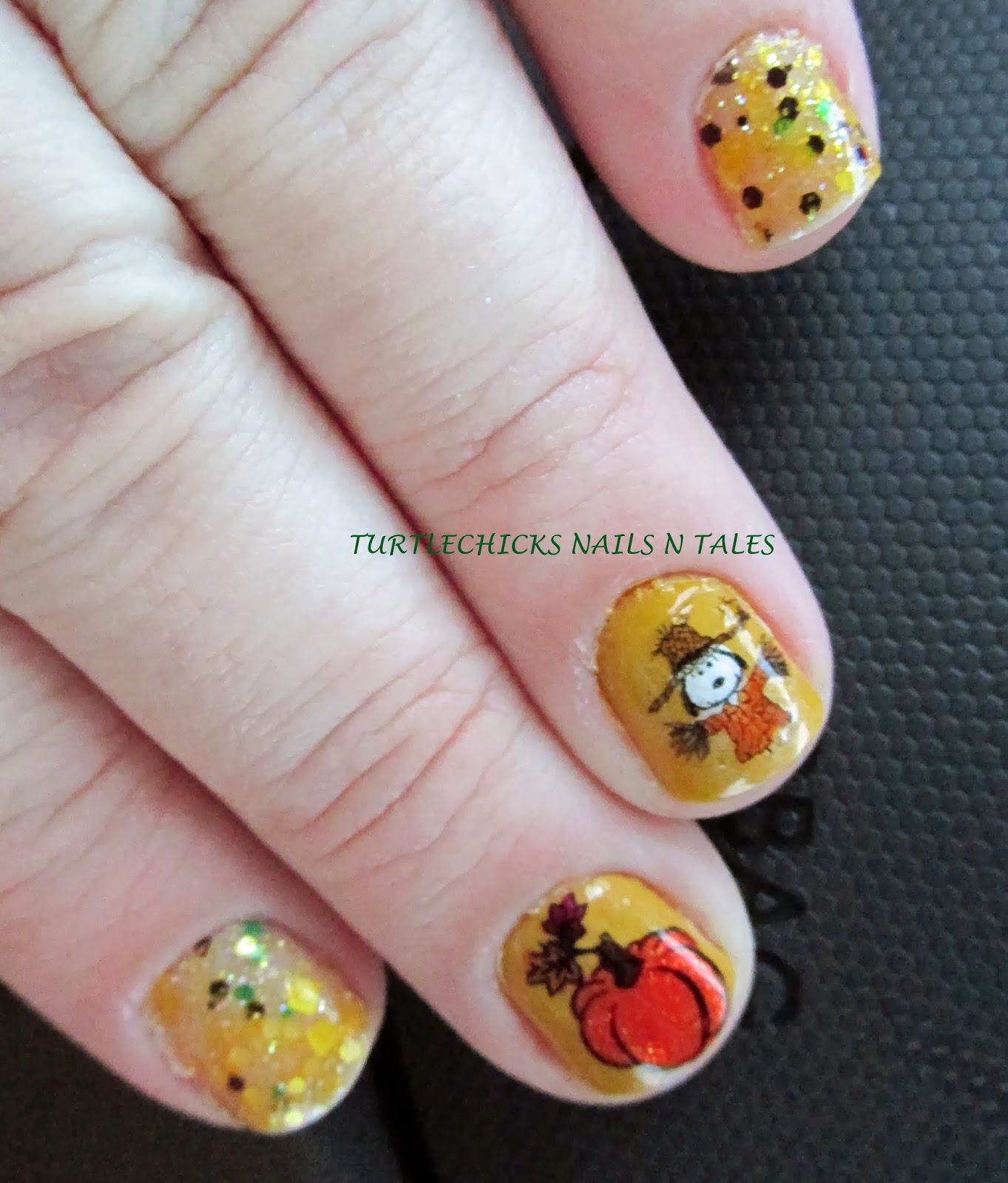 Turtlechick's Nails N Tales: Thanksgiving Manis