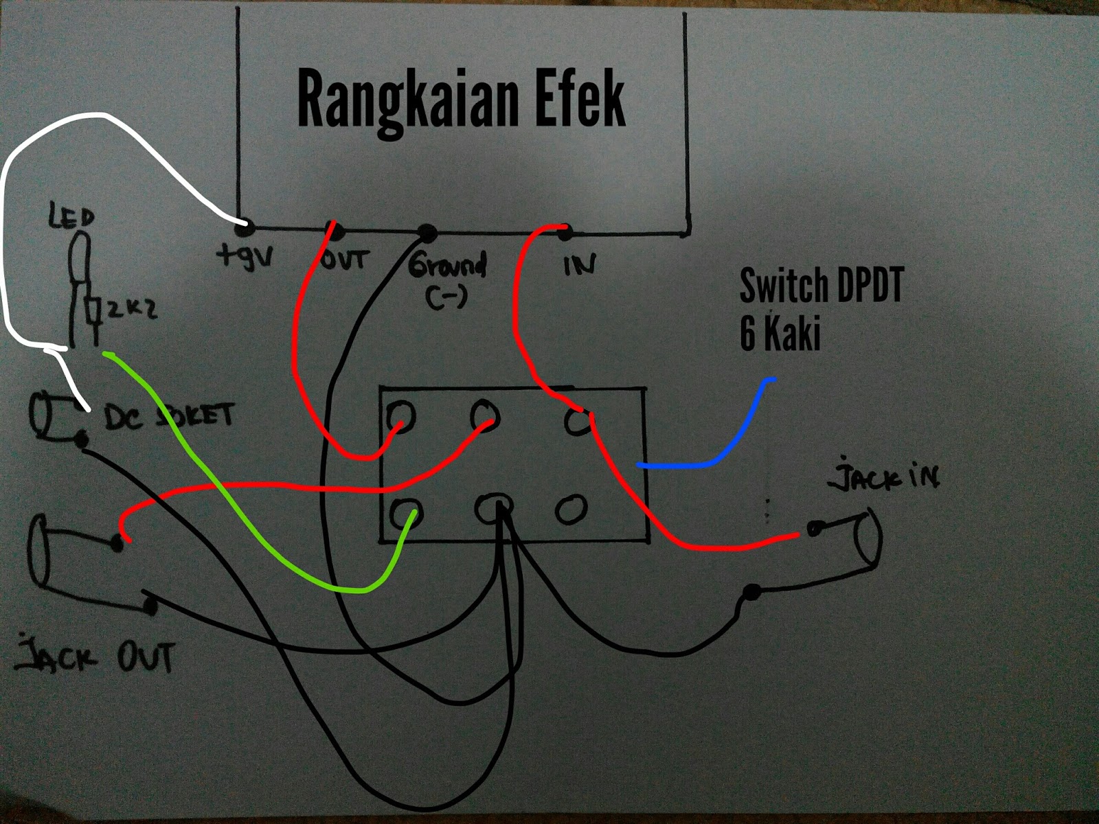 Cara Menyambung Rangkaian Audio Efek ke Switch Atau Saklar Cara Menyambung Rangkaian Audio Efek ke Switch Atau Saklar