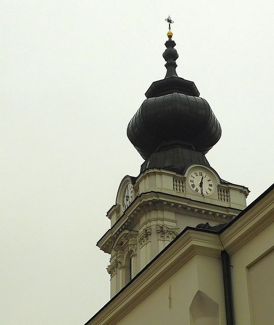 Wieża kościelna Bazyliki pw. Ofiarowania NMP.