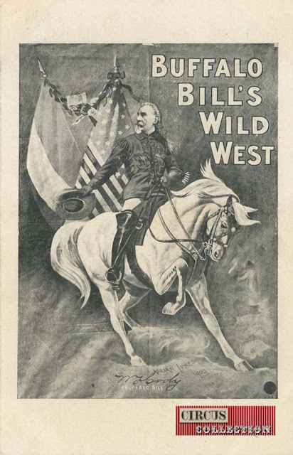 portrait de Buffalo Bill à cheval 