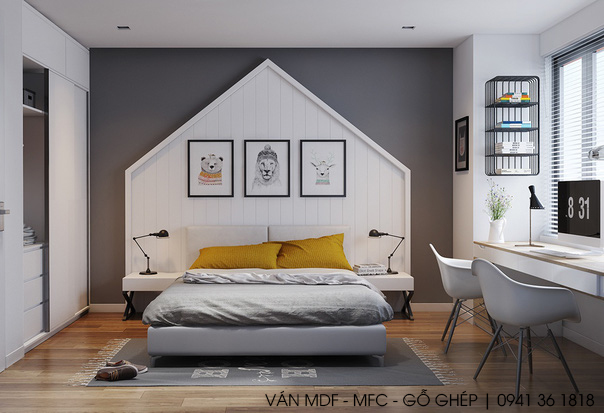 thiết kế phòng ngủ phong cách lãng mạn
