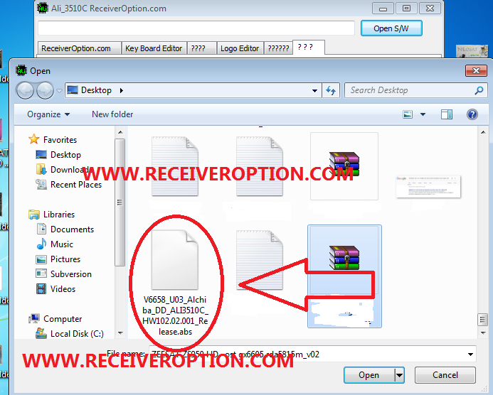 HOW TO CHANGE LOGO ALI 3510C TYPE HD RECEIVERS