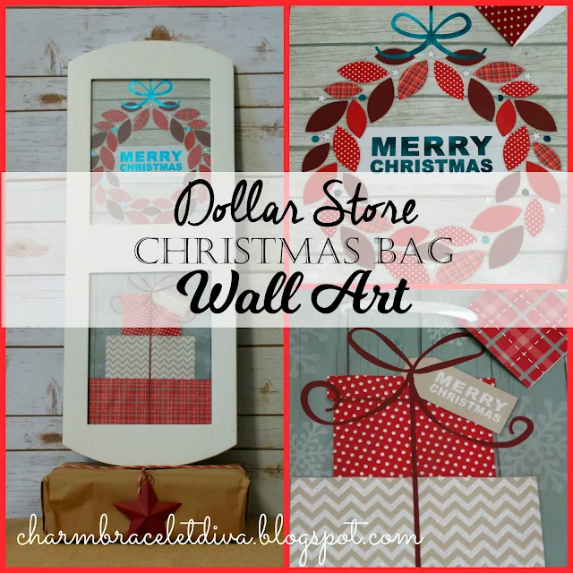 gift bag Christmas wall art