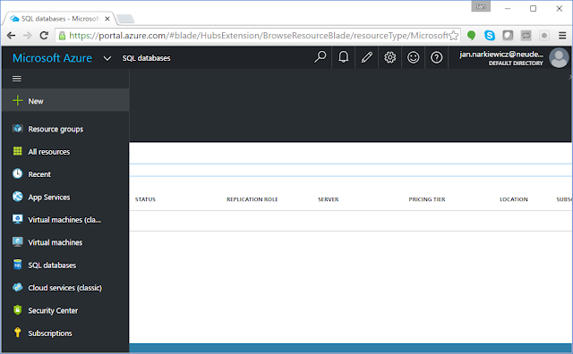 Jan David Narkiewicz (Developer): SQL Azure: Finding the Server Name ...
