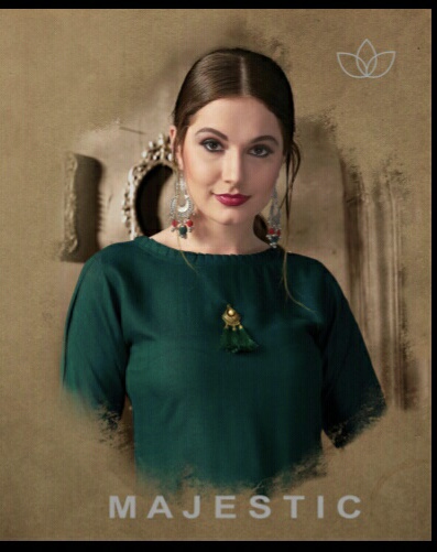 Sanidhya majestic Rayon Floor length kurti