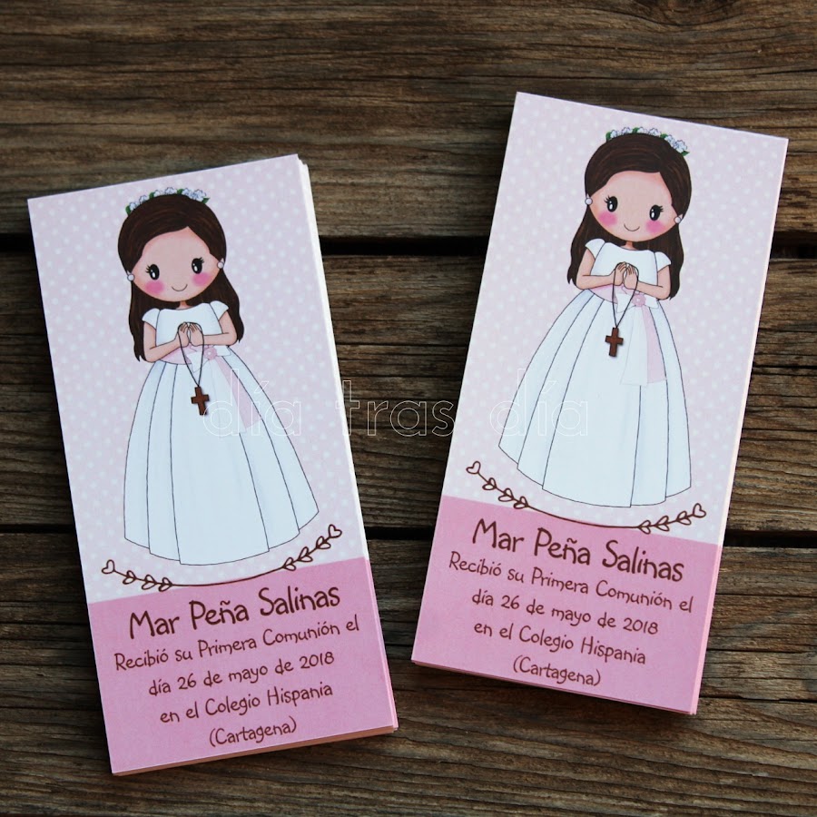 Recordatorios personalizados Primera Comunión
