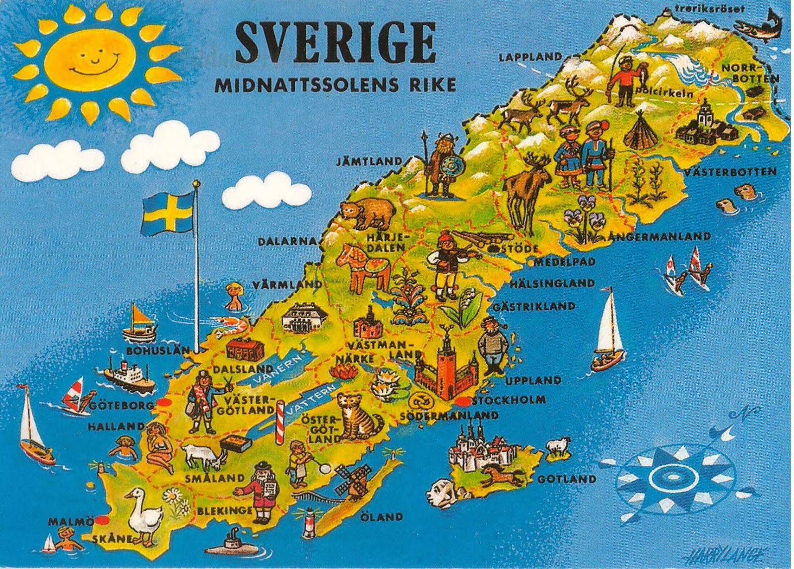 One postcard, One world Postcard from Sweden