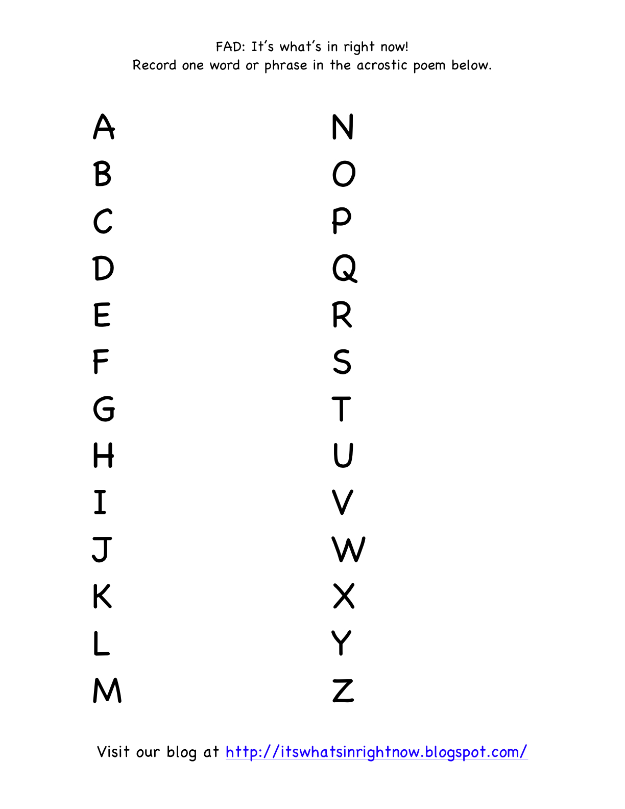 FAD: Model Lessons and Handouts of Key Strategies