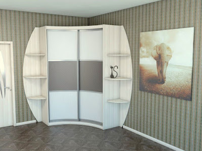 space saving corner wardrobe designs for small bedroom interiors 2019