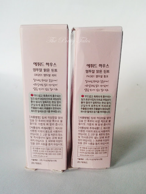 etude house fresh cherry tint cherry pink and cherry peach review