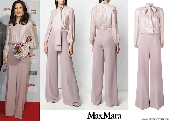 Crown Princess Mary wore MAX MARA STUDIO georgette jumpsuit
