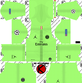 Jordan X Paris Saint-Germain (PSG) 2018/19 Kit - Dream League Soccer Kits