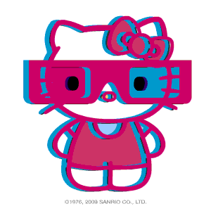 Gambar Hello Kitty Bergerak Lucu 3D Animation 