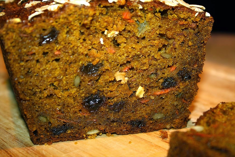 Cooking Gluten Free with Bea Amazing Pumpkin Carrot Oat Loaf