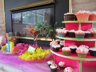 Tropical party - Hawaiian party - Cupcakes - Cupcake - Hawiian party decor - Tropical party decor