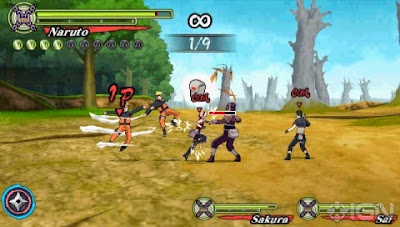 โหลดเกม Naruto Shippuden Ultimate Ninja Heroes 3 .iso