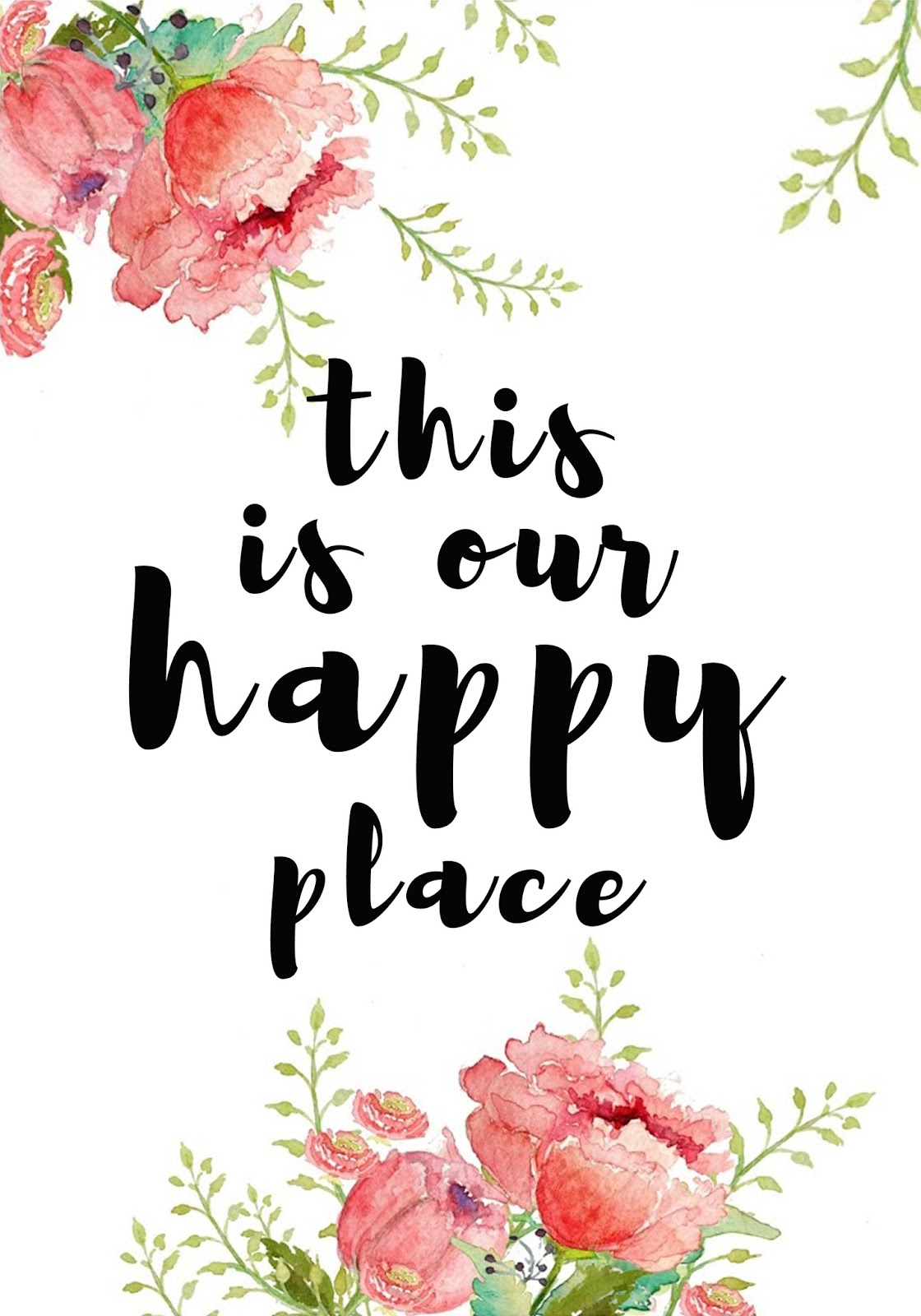 The Blooming Orchids Free This Is Our Happy Place Printable