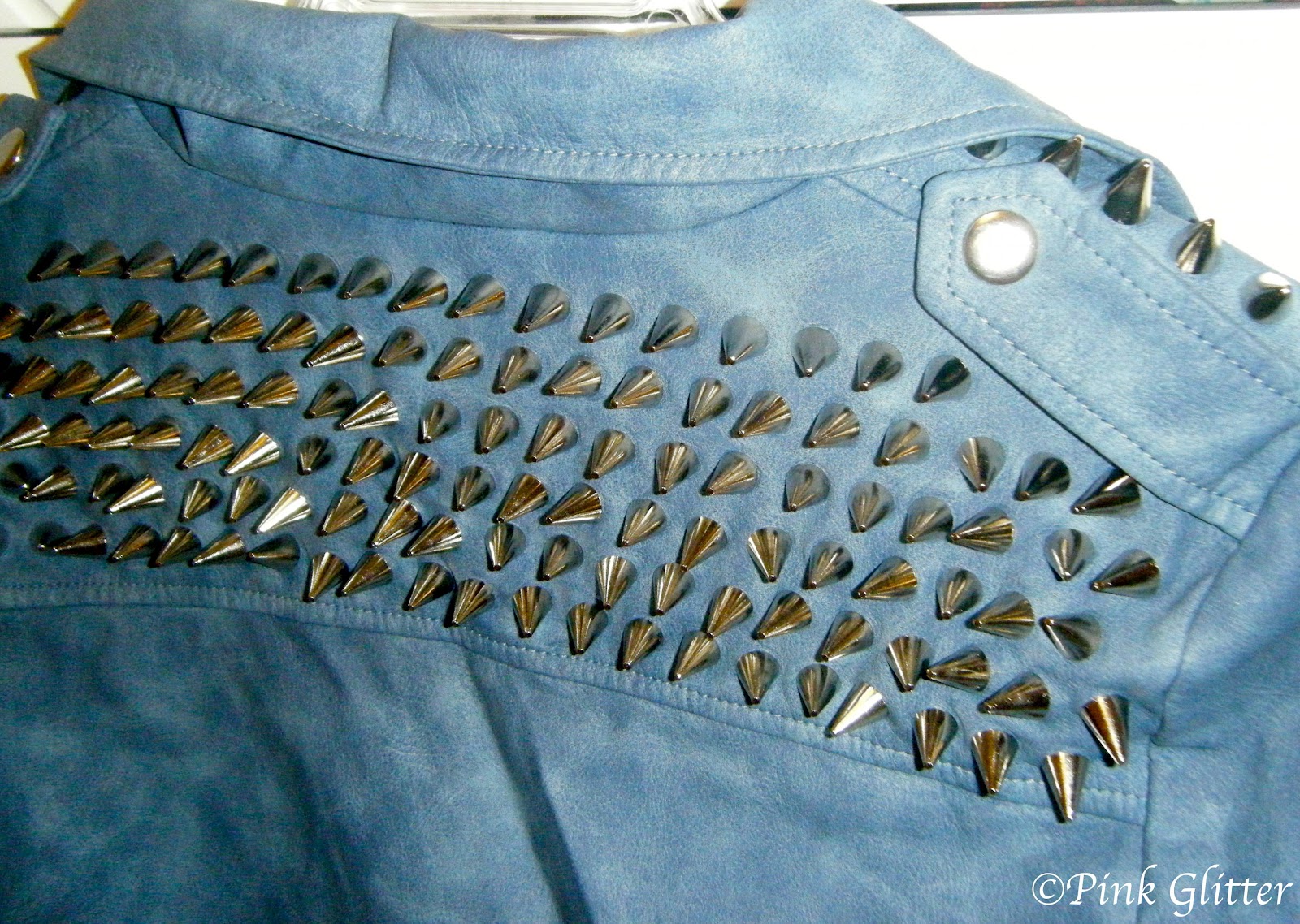 Pink Glitter UNIF Blue Spike Jacket