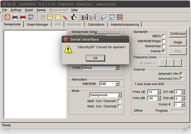 ZR6AIC How to setup your NWT Spectrum Analyzer on Linux. (Ubuntu)