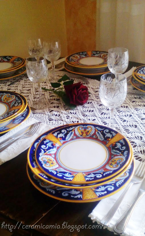 SERVIZIO TAVOLA PORCELLANA 18PZ MIX MEDITERRANEO - Tutto A Meno Snc - Foto 2