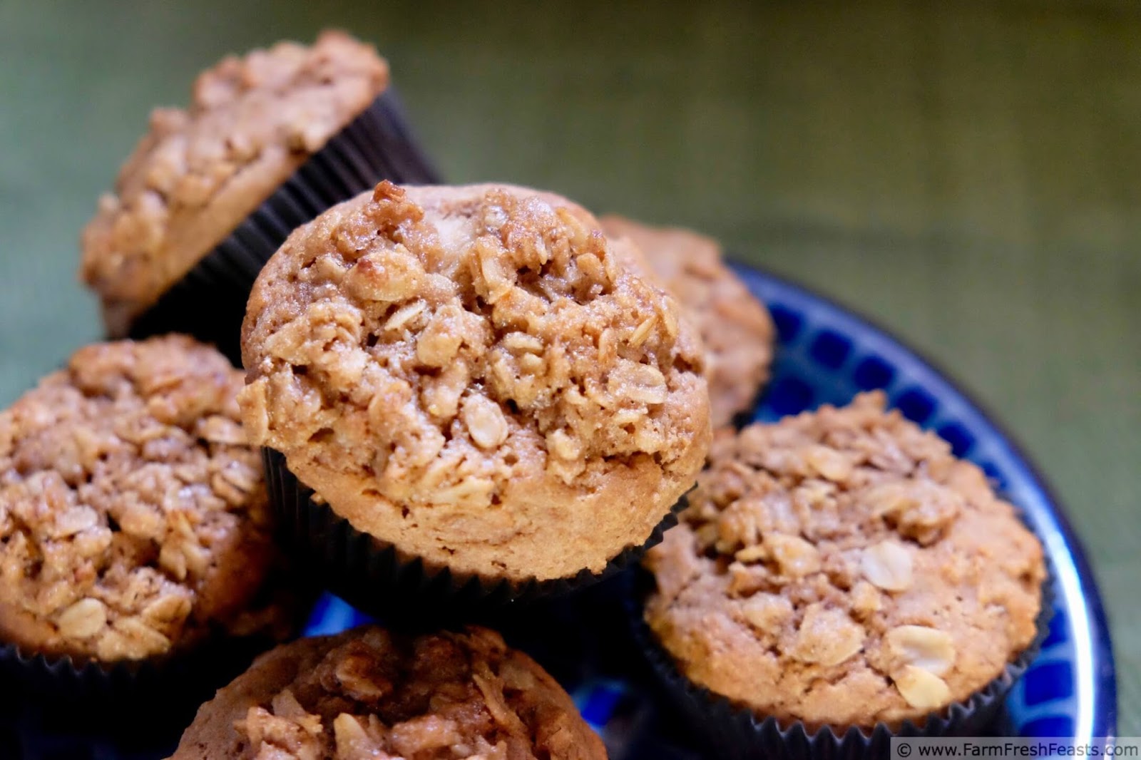 Farm Fresh Feasts Whole Wheat Pear Pecan Streusel Muffins Muffinmonday
