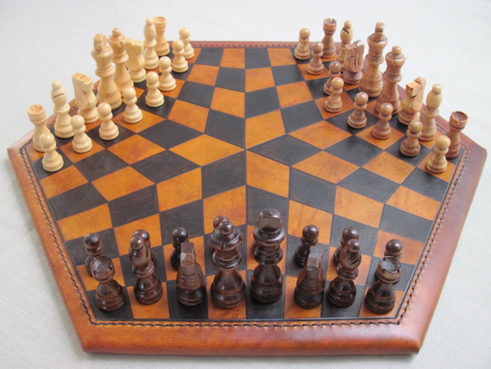 Cuir'Colibri Jeu d'échecs pour trois joueurs