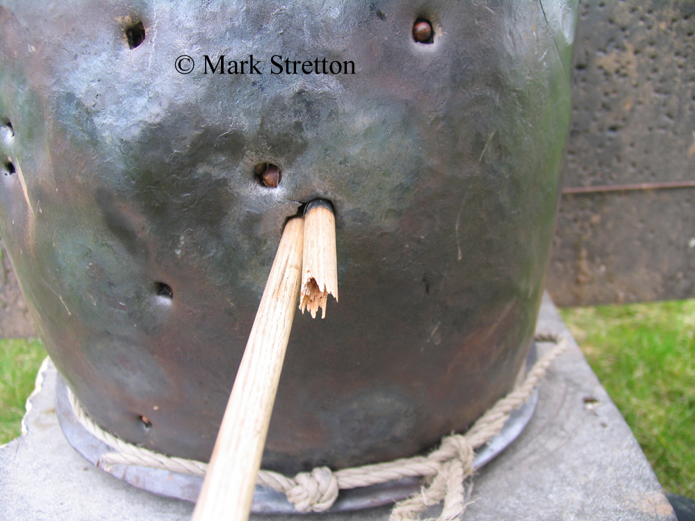 Part 6: Medieval Arrows Versus chainmail over ballistics gel. The foc, ballistic gel
