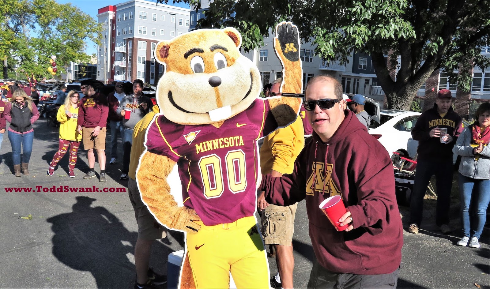 Todd Swank Tailgating Before Minnesota Golden Gophers Vs Maryland