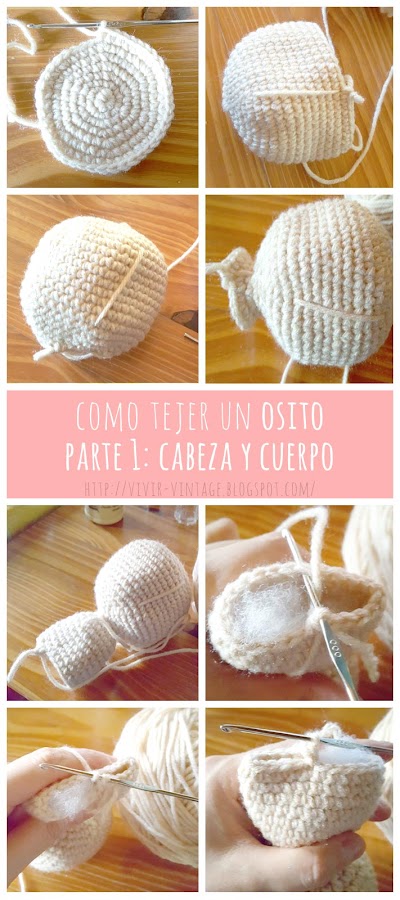 foto-tutorial oso amigurumi paso a paso