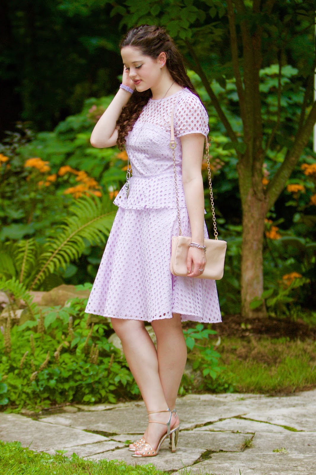 lavender spring dress