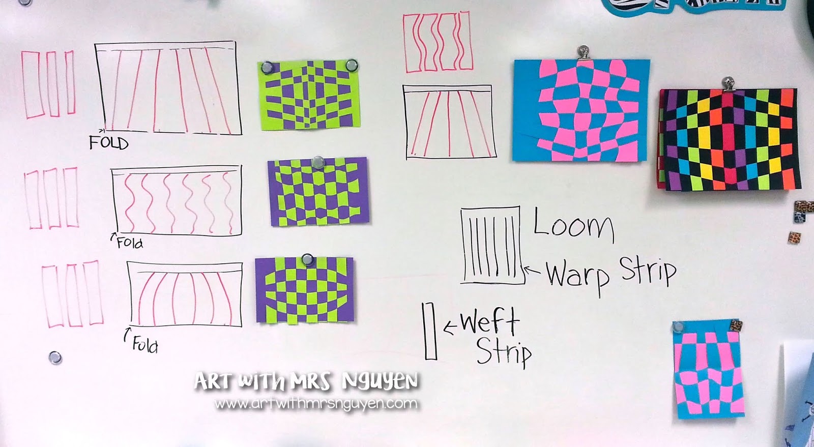 Op Art Paper Weaving (3rd and 5th) Art with Mrs. Nguyen