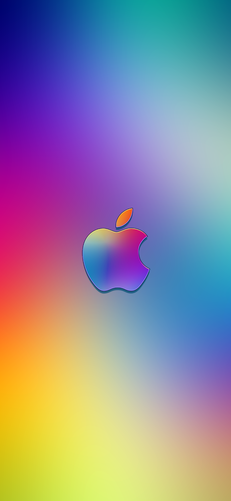 Gradient Apple Logo (iPhone X)