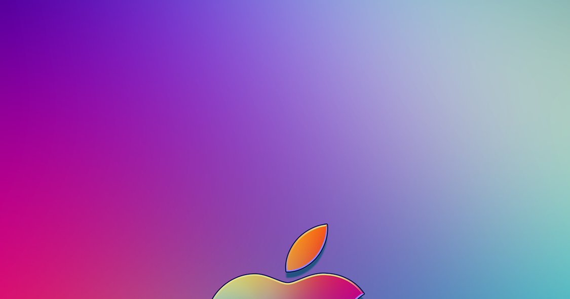 Gradient Apple Logo (iPhone X)