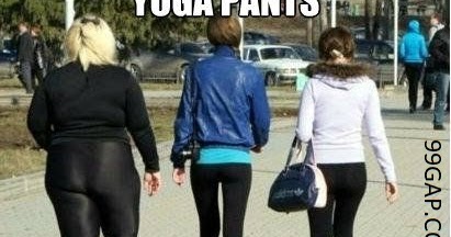#LOL: Funny Meme About Fat Women vs. Yoga Pants