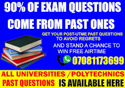 POST UTME PAST QUESTIONS
