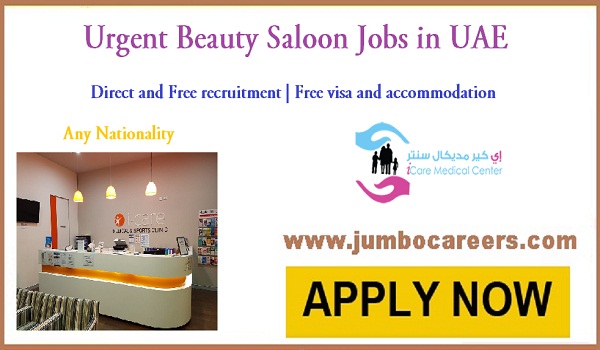 Latest Beauty Salon Jobs in UAE with Free Visa and Accommodation