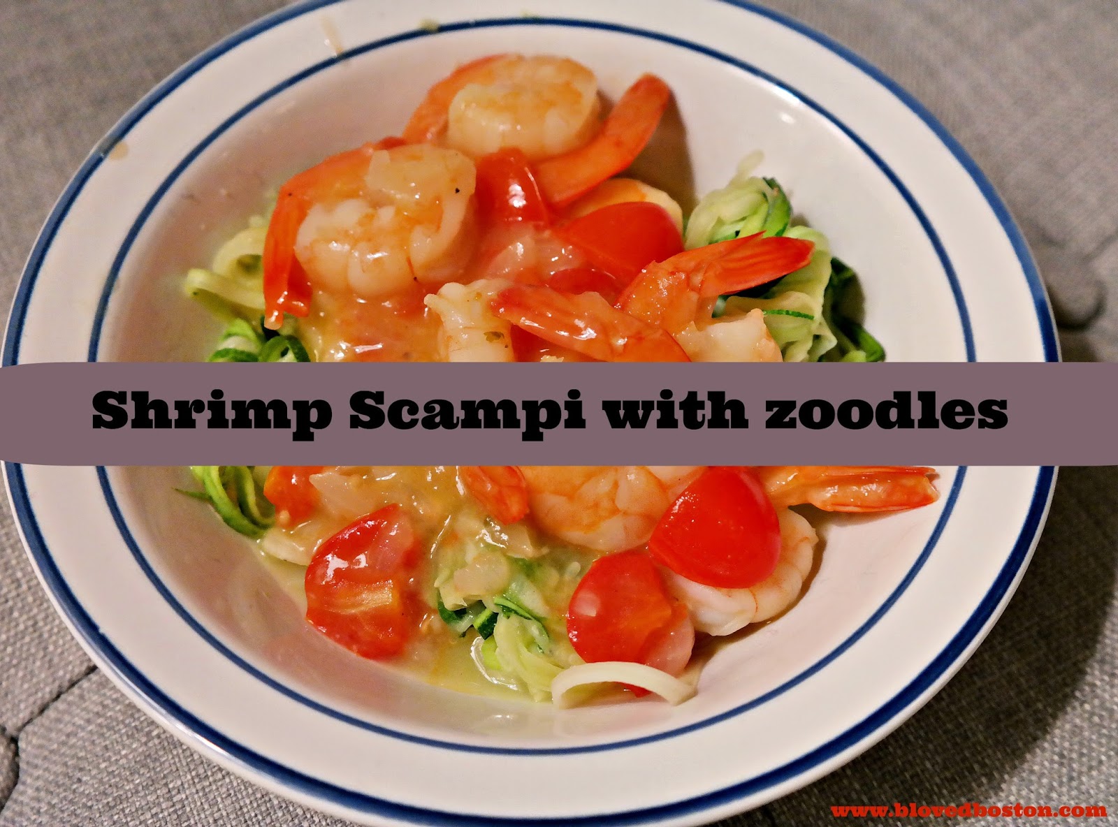 Zoodles with Shrimp 