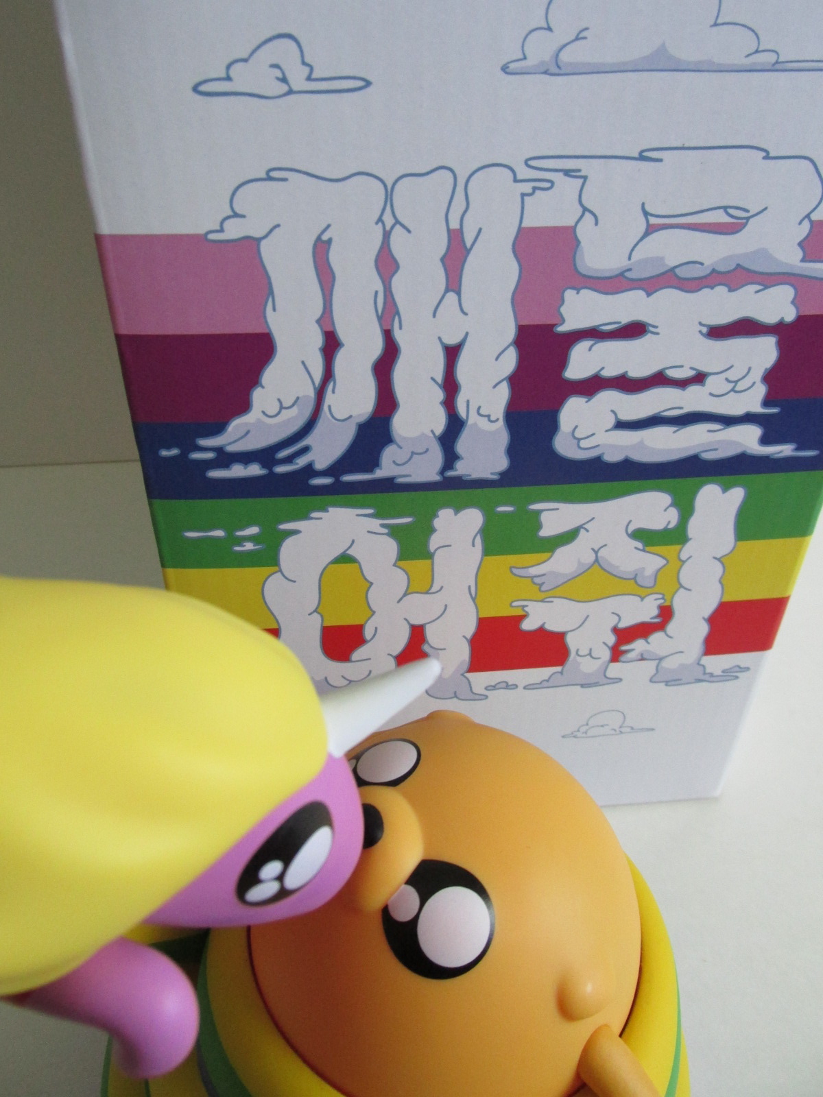 Kidrobot X Adventure Time: Puff Jake and Lil' Finn Vinyl Figure and Lady Rainicorn and Jake