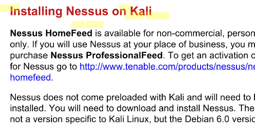 Cyber Security Leituras Traducoes E Links Installing Nessus On Kali