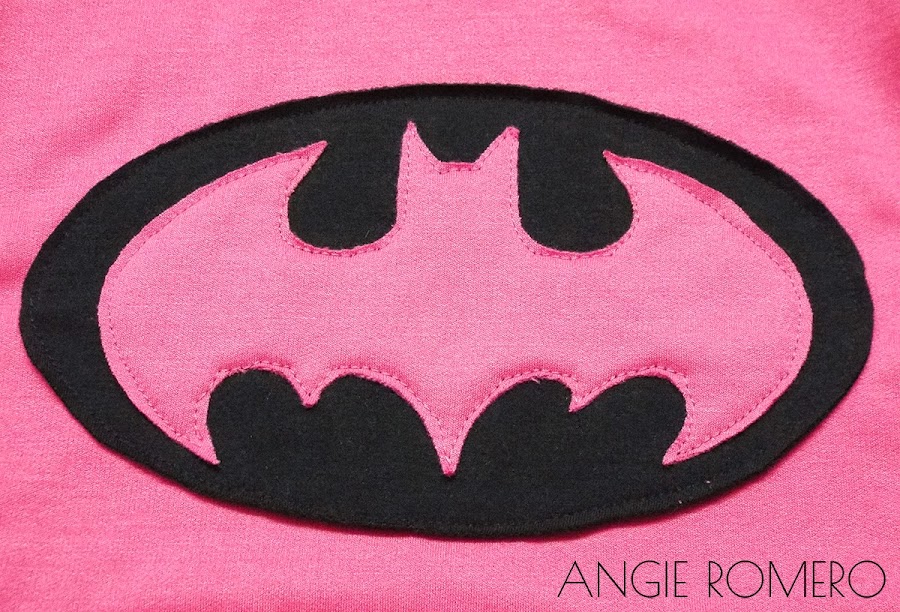 aplique en tela de batman