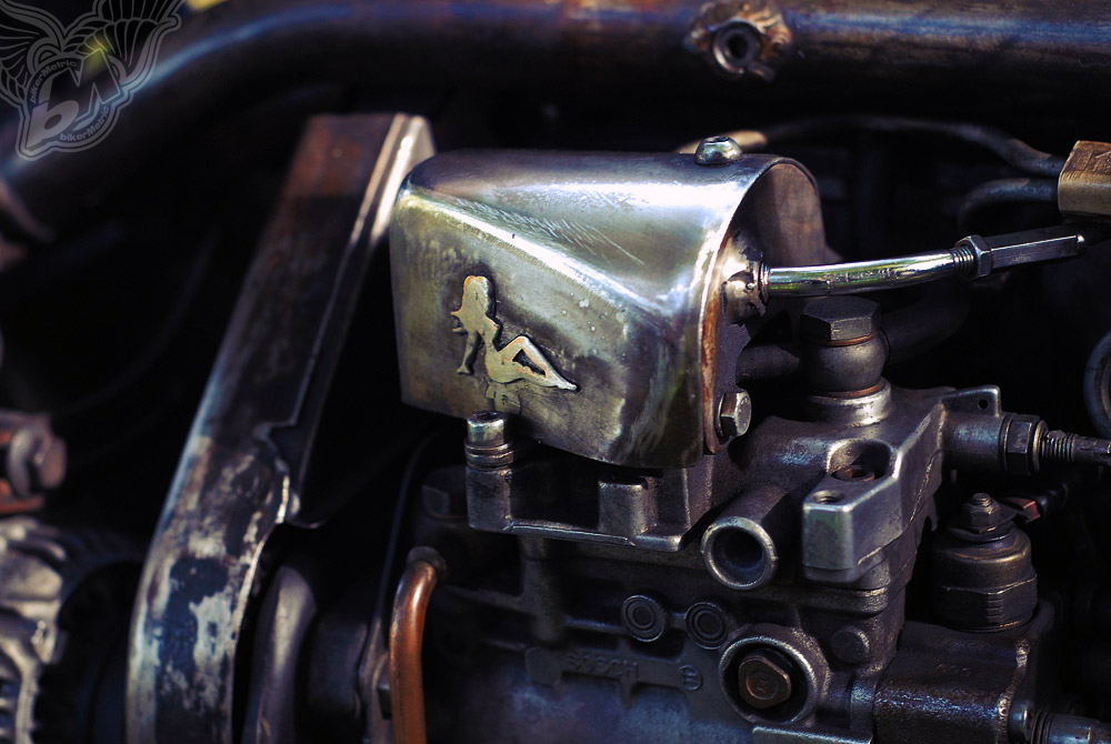 custom vw golf bobber - motor detail | fotoduda