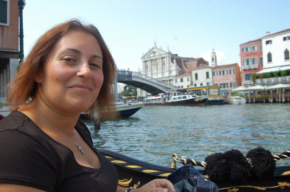 Passeio de gondola em Veneza...