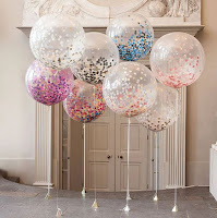 Festive Transparent Air Balloons Confetti (5Pcs)