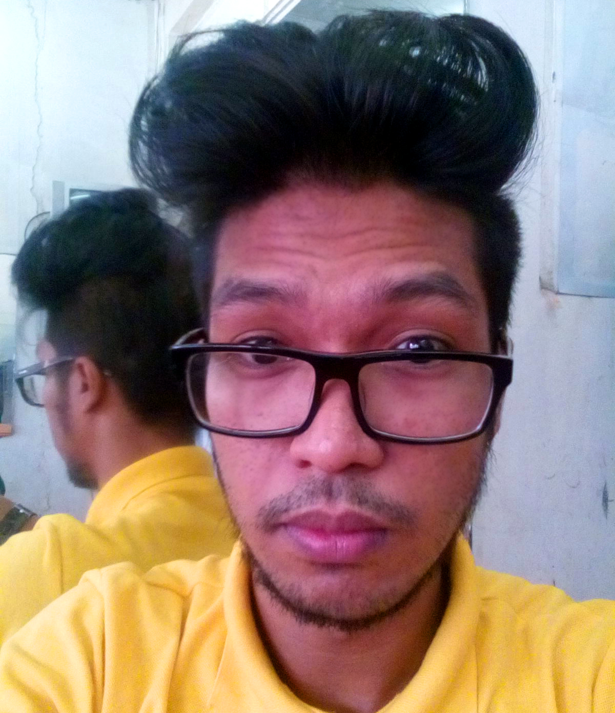 I felt boredom with my hairstyle for almost four months now. First, I started to choose undercut style because it was trending among men that time (four months ago.). However, after a few months went by and it seemed that my hair is getting longer. And the only part that my stylist maintains was the sides of my head only. Furthermore, it is no longer pleasant. So I decided to change it into Mohawk just now. The mohawk or mohican is a hairstyle in which, in the most common variety, both sides of the head are shaven, leaving a strip of noticeably longer hair in the center. The Mohawk is also sometimes referred to as an iro in reference to the Iroquois, from whom the hairstyle is inspired- though historically the hair was plucked out rather than shaved. Meanwhile, undercut is a hairstyle in which the sides and back are shaved and long hair is grown at the top of the head. Undercut is more casual compared to Mohawk. No matter, what hairstyle you’re going to prefer. What matters most is that you are comfortable of it. Honestly, it is just a matter of how you project it to the public. There’s no need to get-in on what is trending. All you need is that you are confident enough to wear your hairstyle.