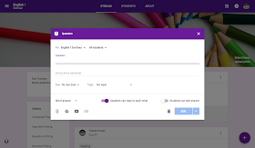 Tutorial to create a question in Google Classroom™  www.traceeorman.com