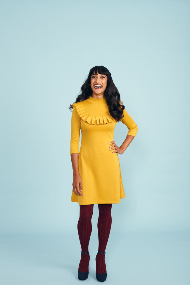 Freya sweater + dress - sewing pattern from Stretch book - Tilly and the Buttons
