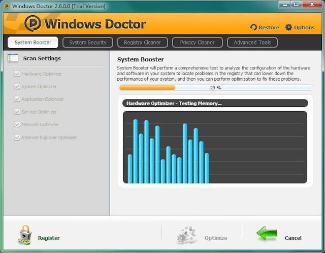 تحميل برنامج دكتور ويندوز لحماية والحفاظ على وتحسين أداء جهازك مجاناً Doctor 2-7-5 free