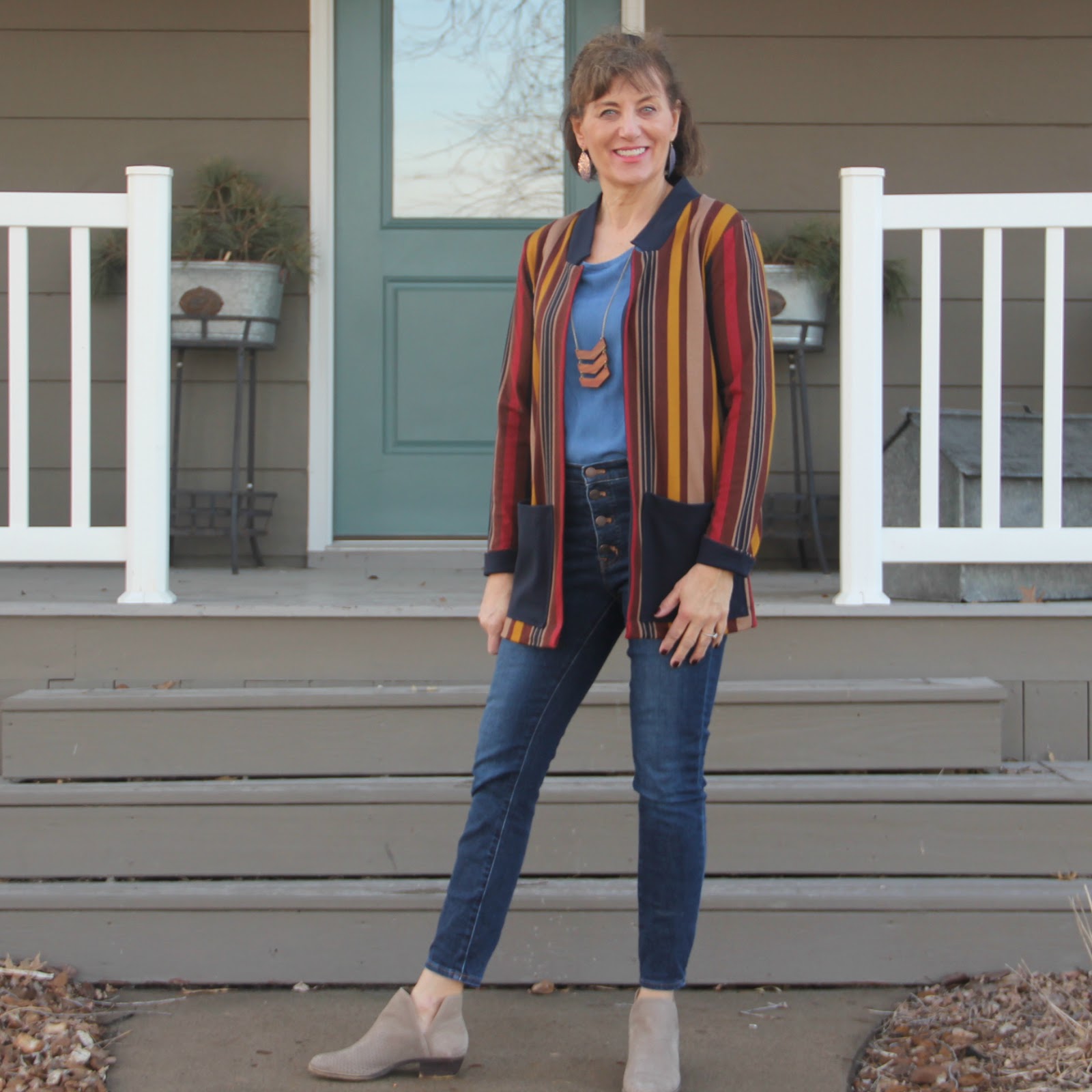 Girls in the Garden Fulton Sweater Blazer and Meeting Sewing Friends